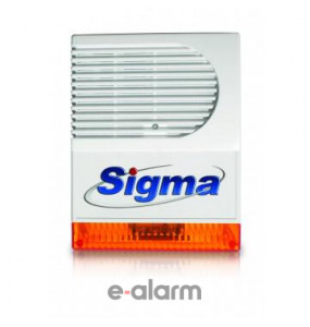 VENUS ORANGE Αυτόνομη σειρήνα με LED Flash πορτοκαλί χρώματος Sigma Security Αυτόνομες Σειρήνες Με Flash